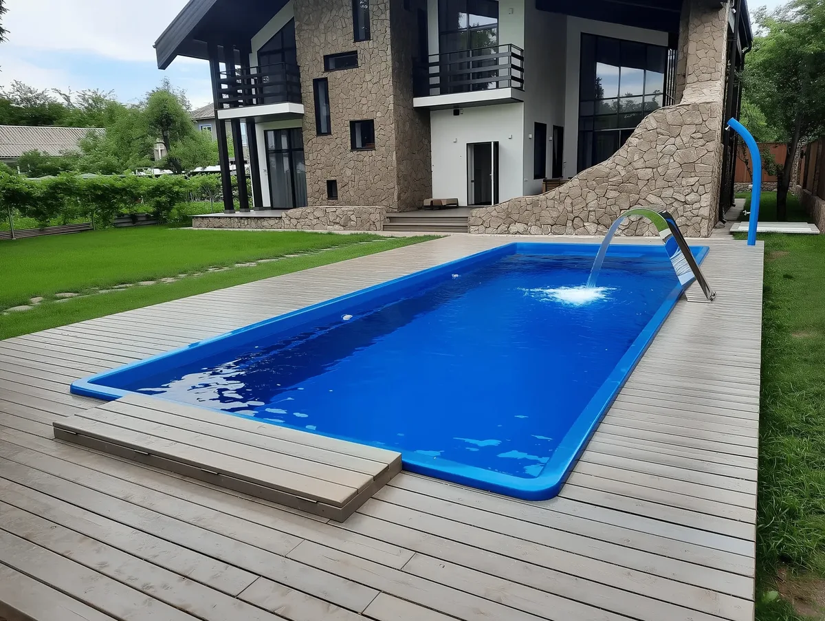 Композитный бассейн Laguna 9 — вид сверху в Нижневартовске